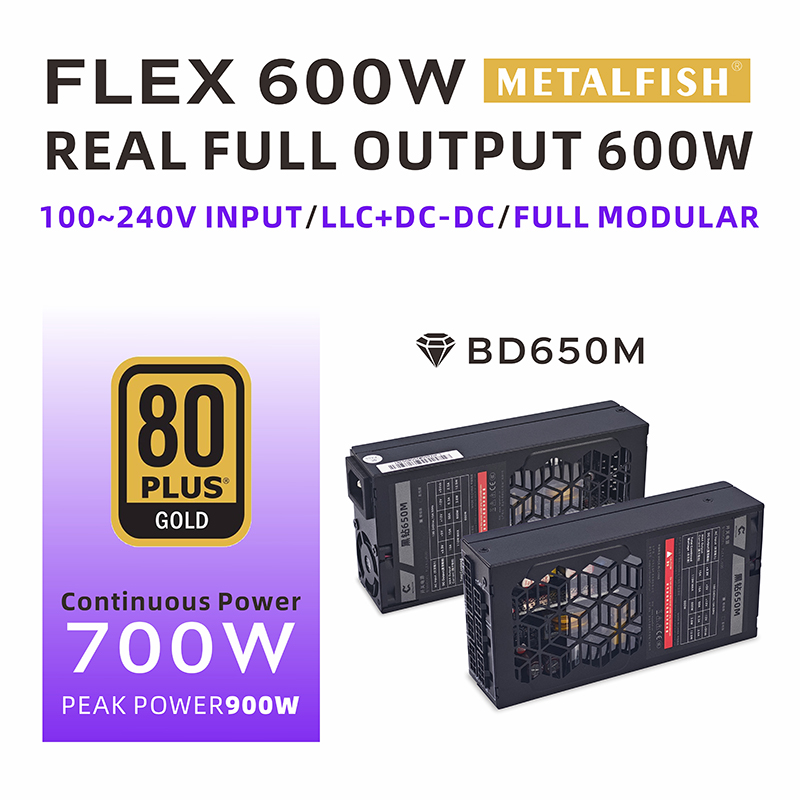 Flex Atx Power Supply 600W 1U - METALFISH Flex 600W Catu Daya Modular