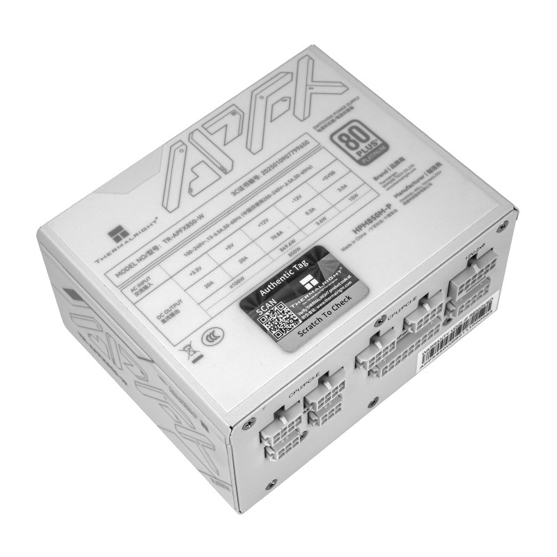Thermalright TR-APFX850/1000-W - 1000W White Modular Power Supply ulasan dan harga